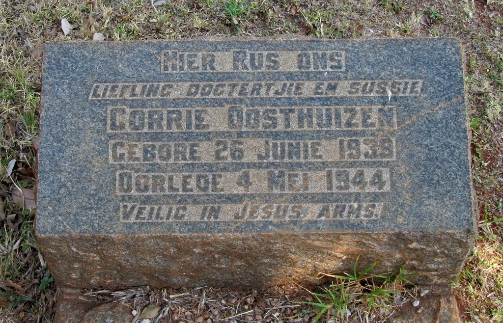 OOSTHUIZEN Corrie 1939-1944
