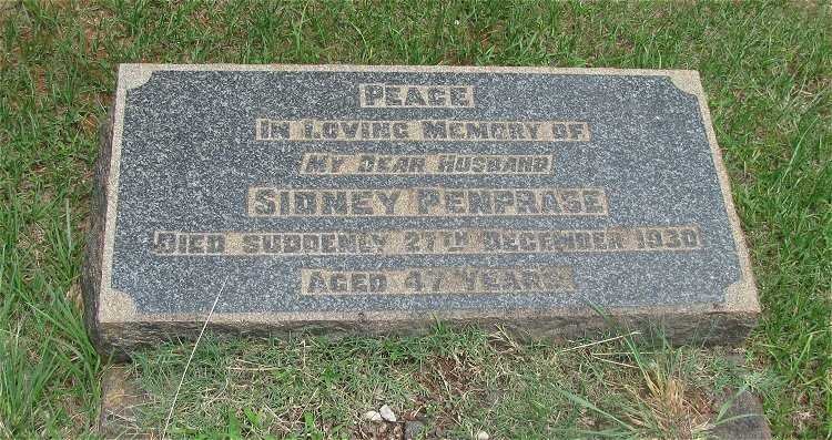 PENPRASE Sidney -1930