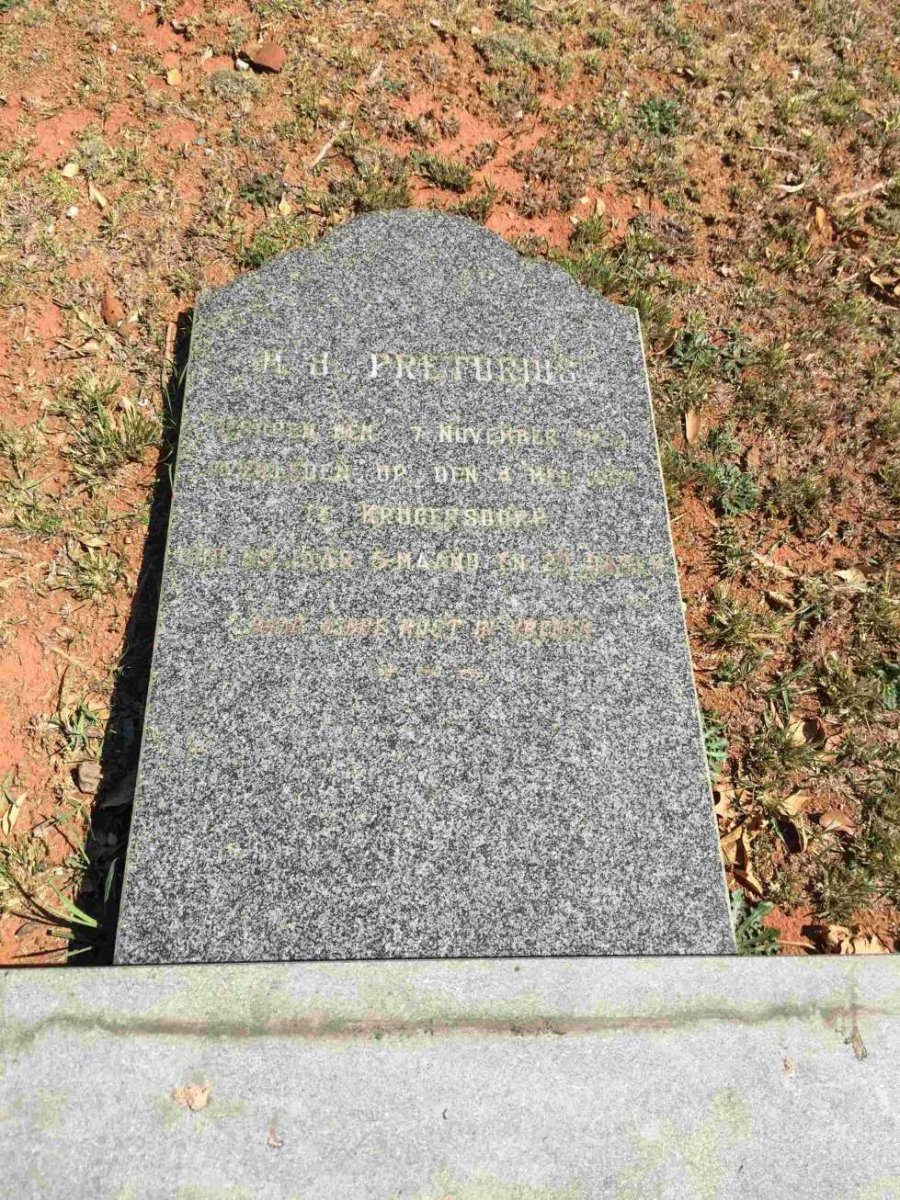 PRETORIUS M.J. 1834-1894