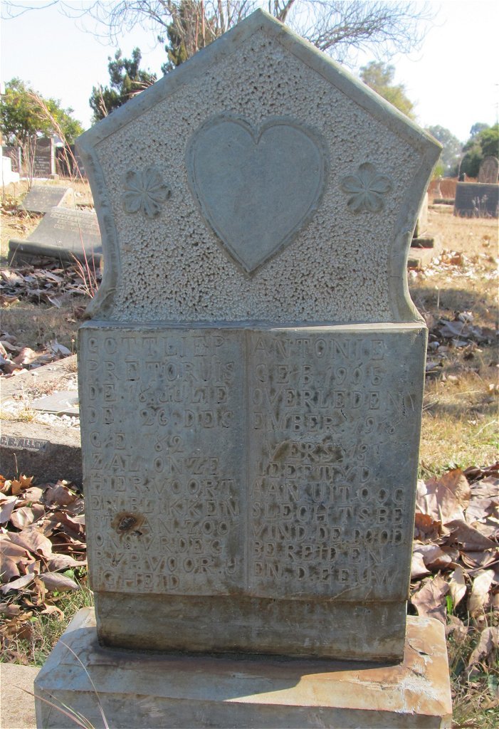 PRETORIUS Gottliep Antonie 1906-1918