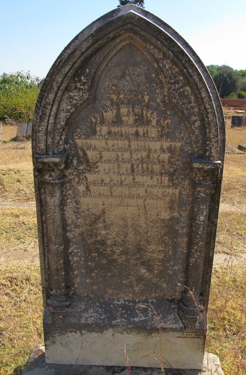 ROACH Elizabeth Maria Theodora -1895