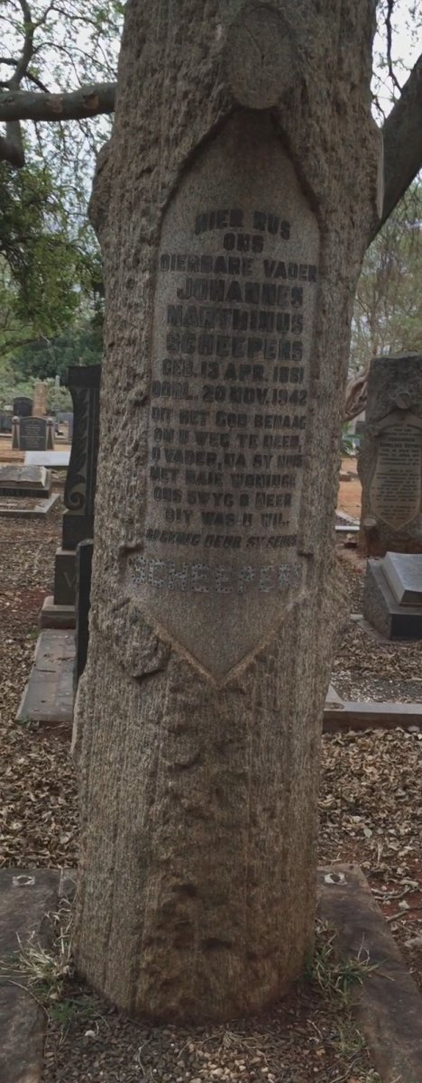 SCHEEPERS Johannes Marthinus 1881-1942