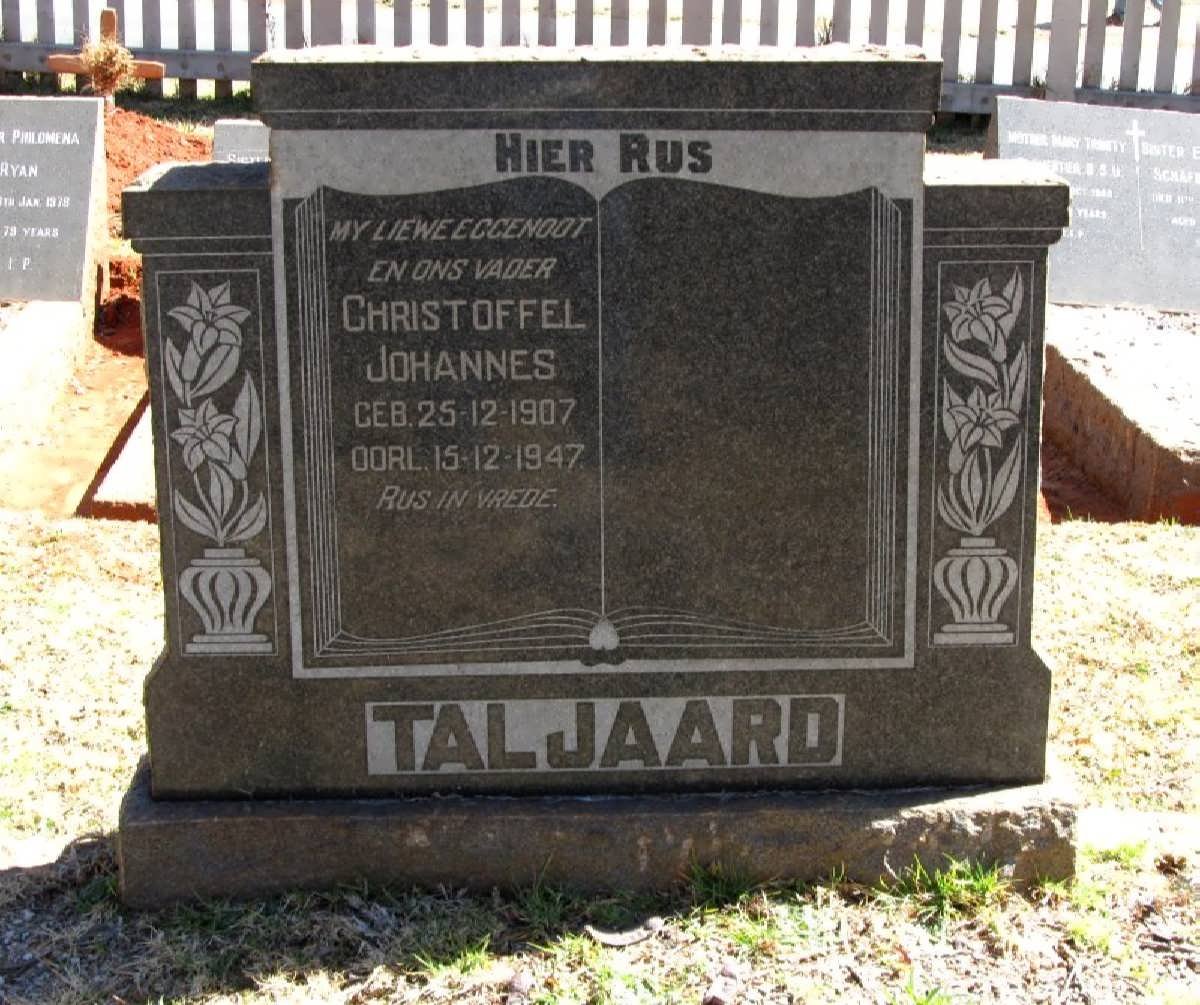 TALJAARD Christoffel Johannes 1907-1947