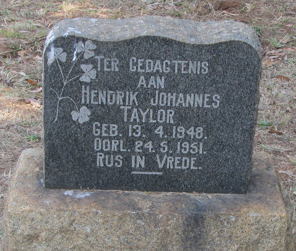 TAYLOR Hendrik Johannes 1948-1951
