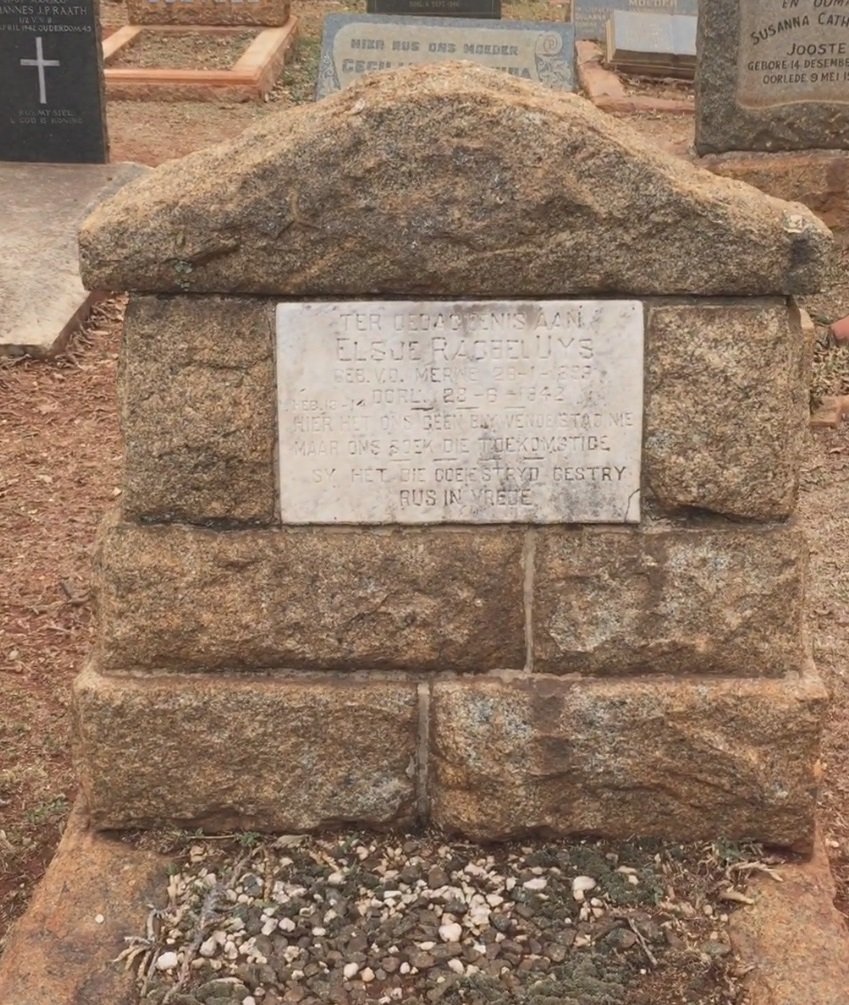 UYS Elsje Rachel nee V.D. MERWE 1899-1942