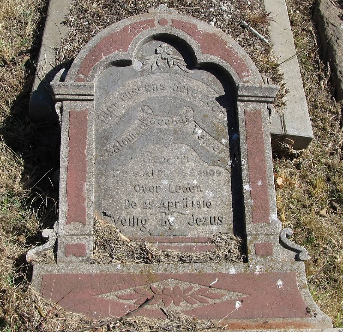 VENTER Saloman Jacobus 1909-1910