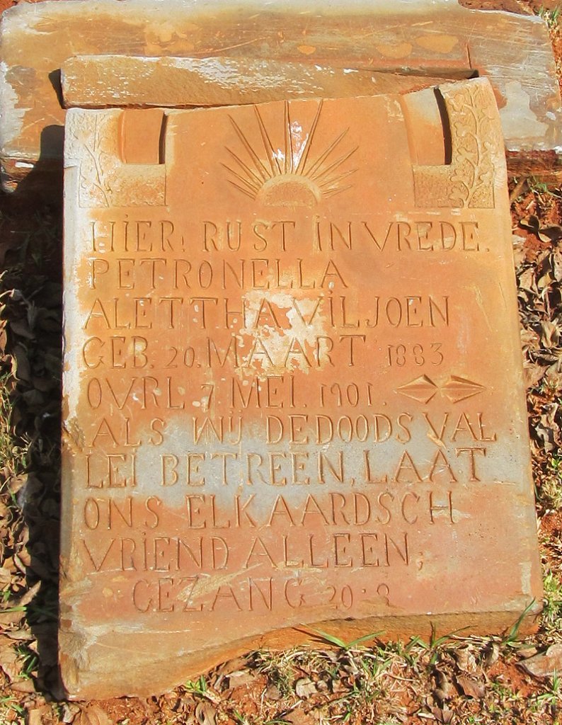 VILJOEN Petronella Alettha 1883-1901