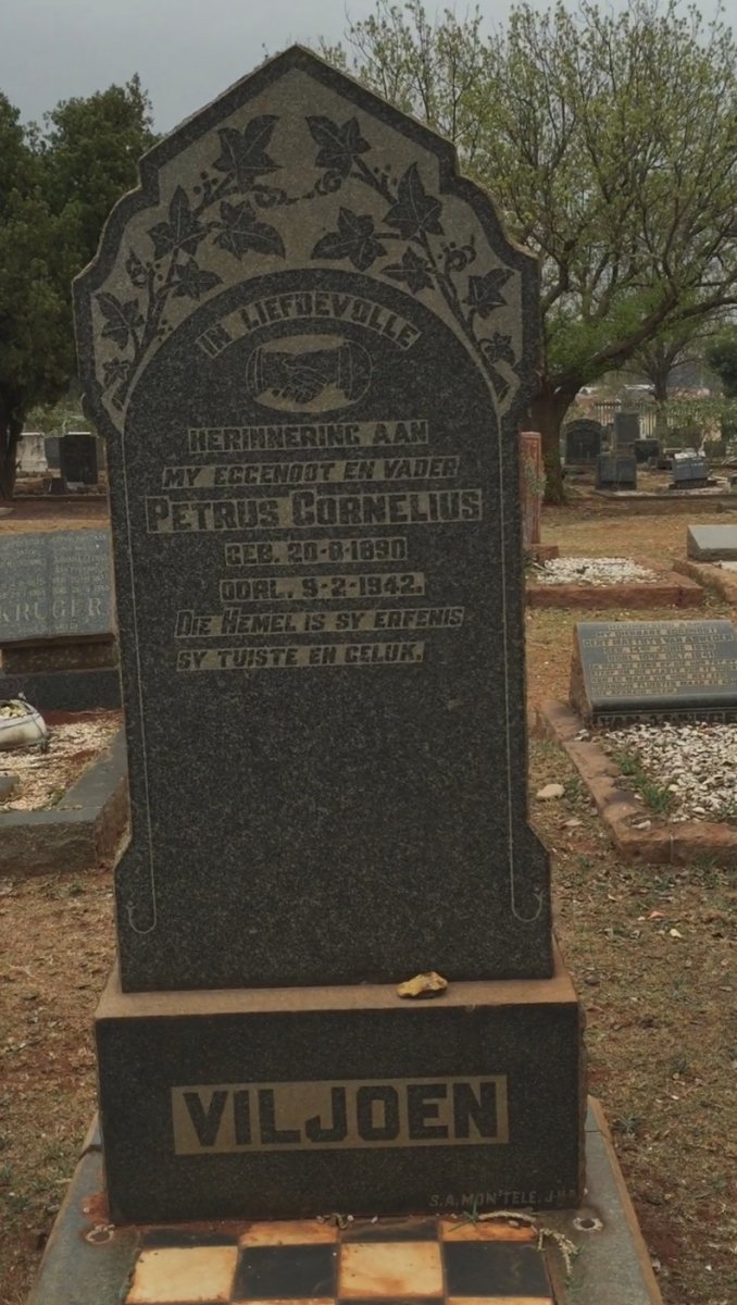 VILJOEN Petrus Cornelius 1890-1942