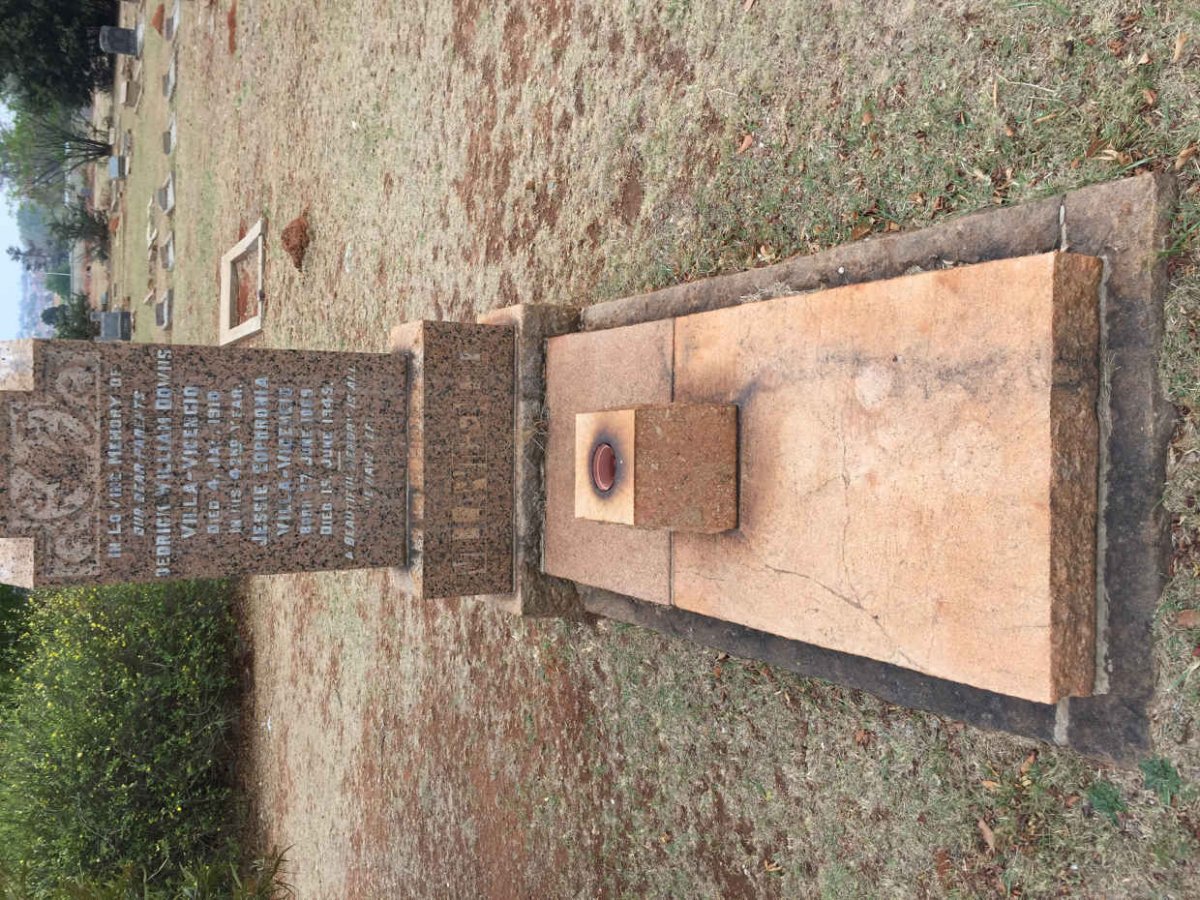 VICENCIO Dedrick William Downs, VILLA -1910 &amp; Jessie Sophronia 1869-1945