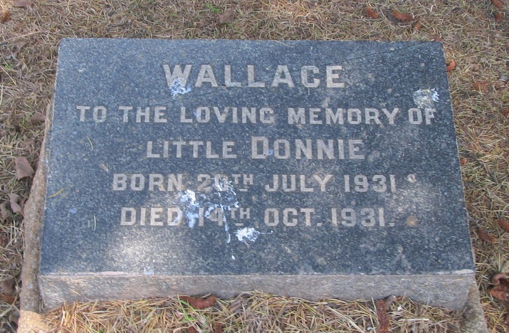 WALLACE Donnie 1931-1931