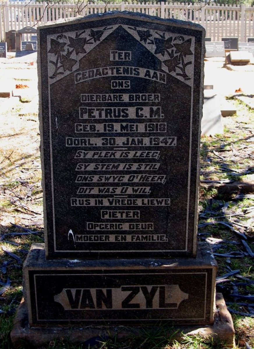 ZYL Petrus C.M., van 1918-1947