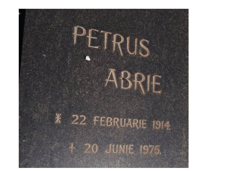ABRIE Petrus 1914-1975