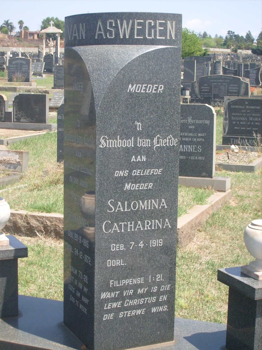 ASWEGEN Salomina Catharina, van 1919-