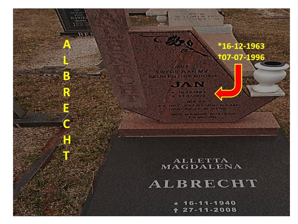 ALBRECHT Alletta Magdalena 1940-2008 :: ALBRECHT Jan 1963-1996
