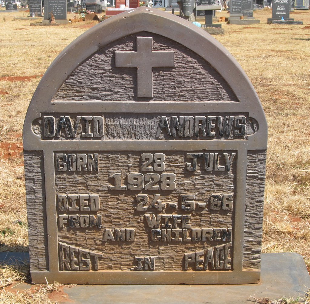 ANDREWS David 1928-1966