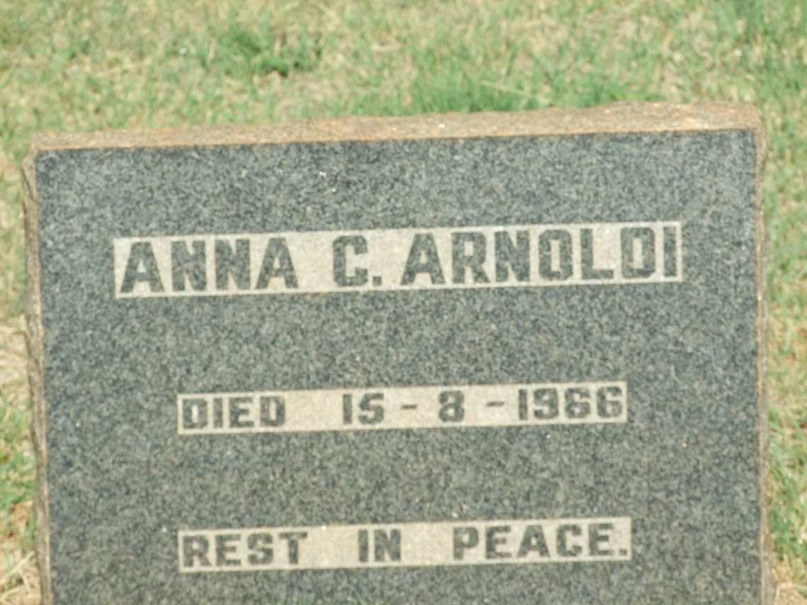 ARNOLDI Anna C. -1966