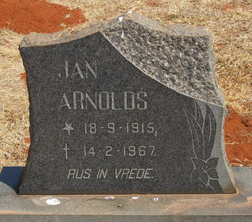ARNOLDS Jan 1915-1967