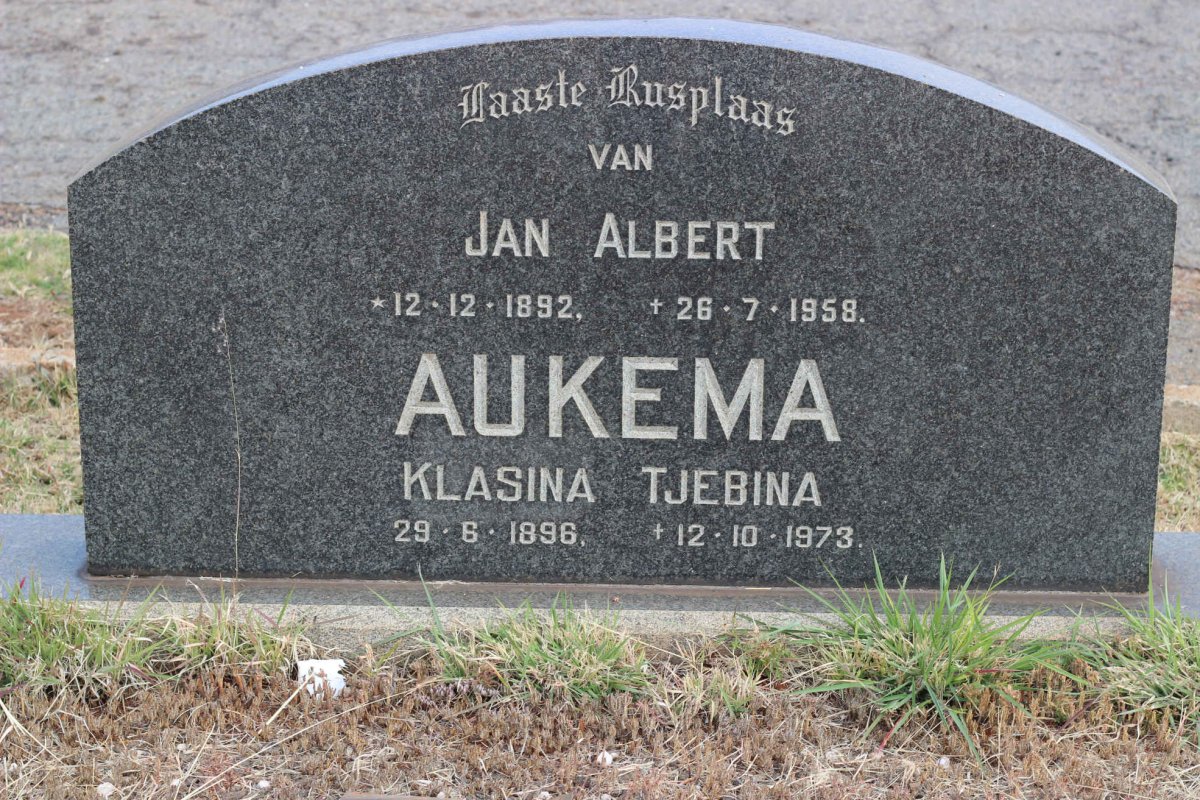 AUKEMA Jan Albert 1892-1958 &amp; Klasina Tjebina 1896-1973