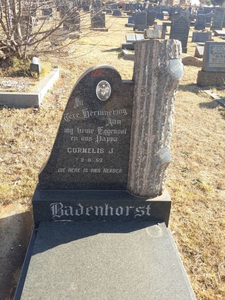 BADENHORST Cornelis J. -1952