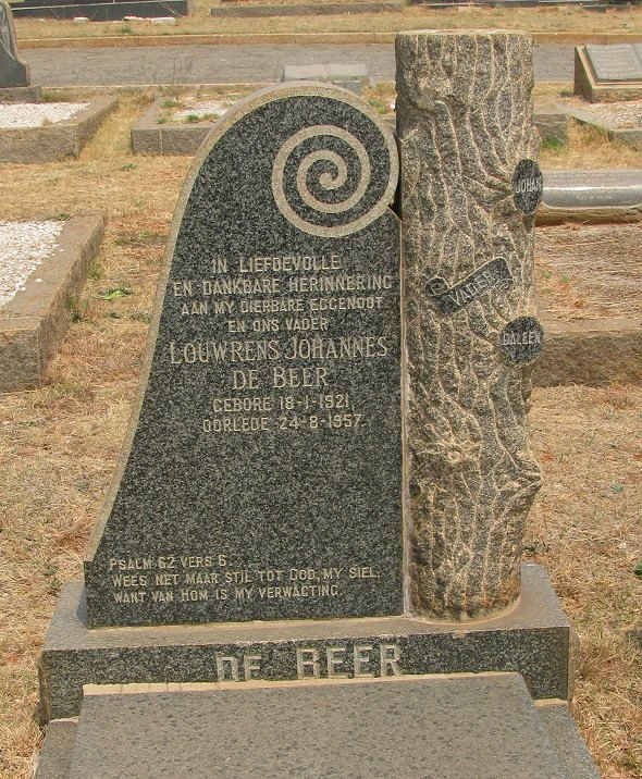 BEER Louwrens Johannes, de 1921-1957