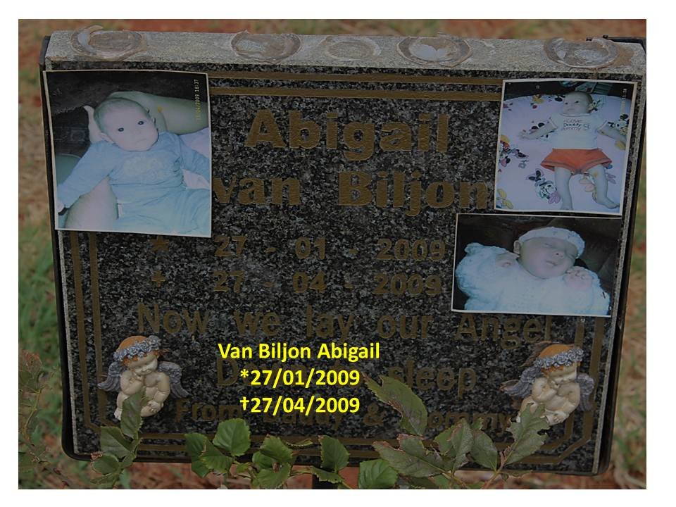 BILJON Abigail, van 2009-2009