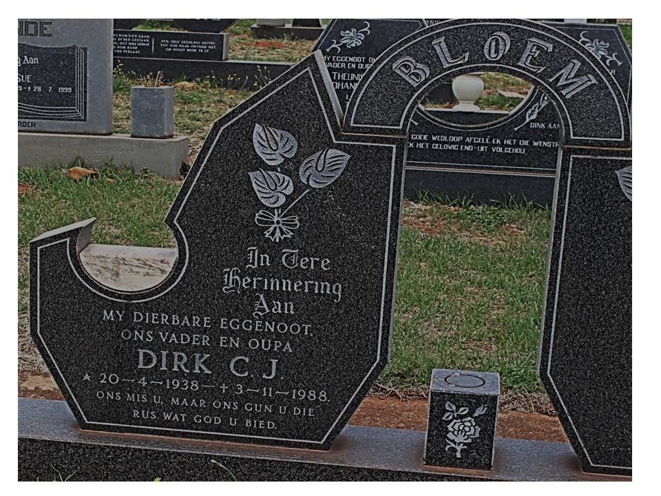 BLOEM Dirk C.J. 1938-1988