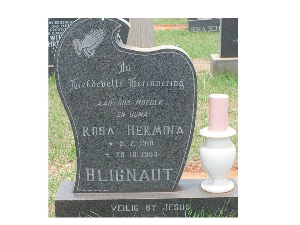 BLIGNAUT Rosa Hermina 1918-1984