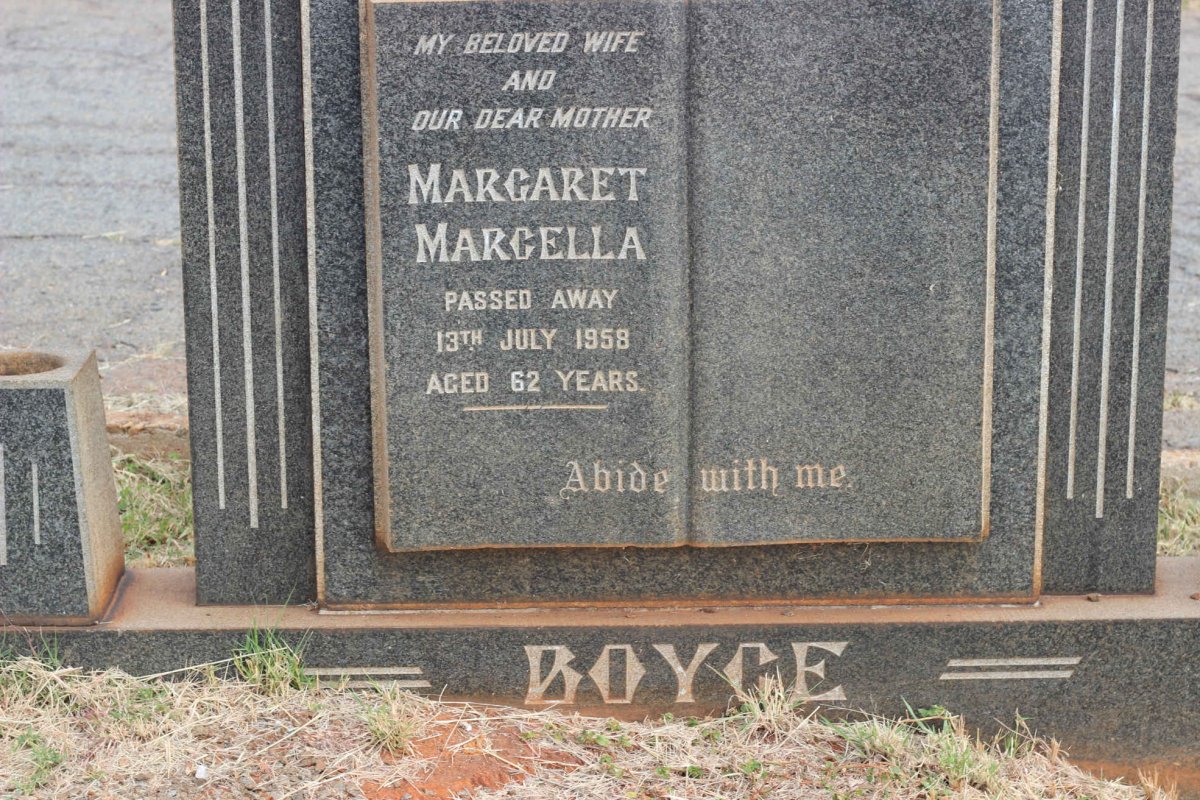 BOYCE Margaret Marcella -1958