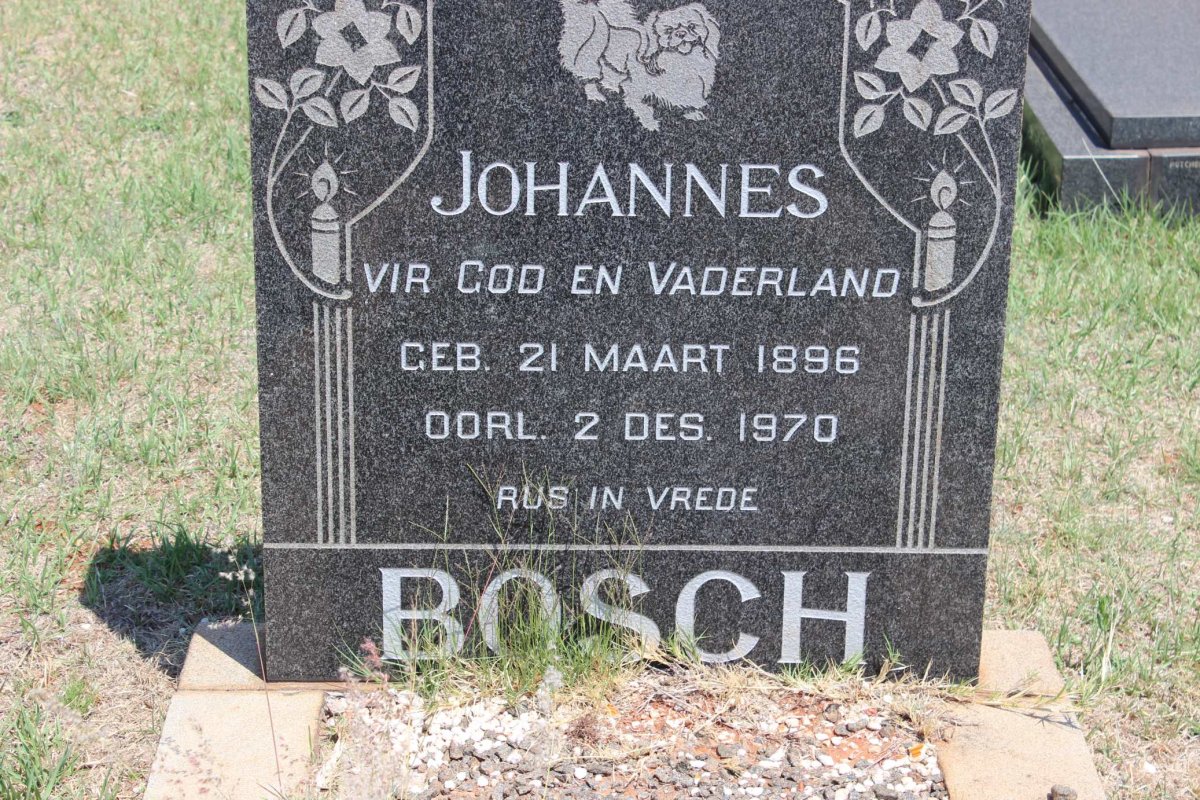 BOSCH Johannes 1896-1970