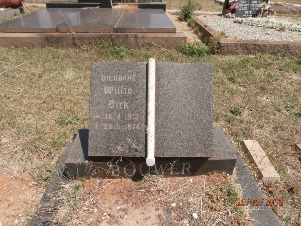 BOUWER Willie Dirk 1913-1974