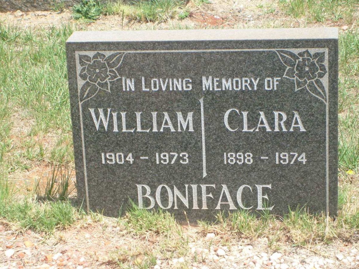 BONIFACE William 1904-1973 &amp; Clara 1898-1974