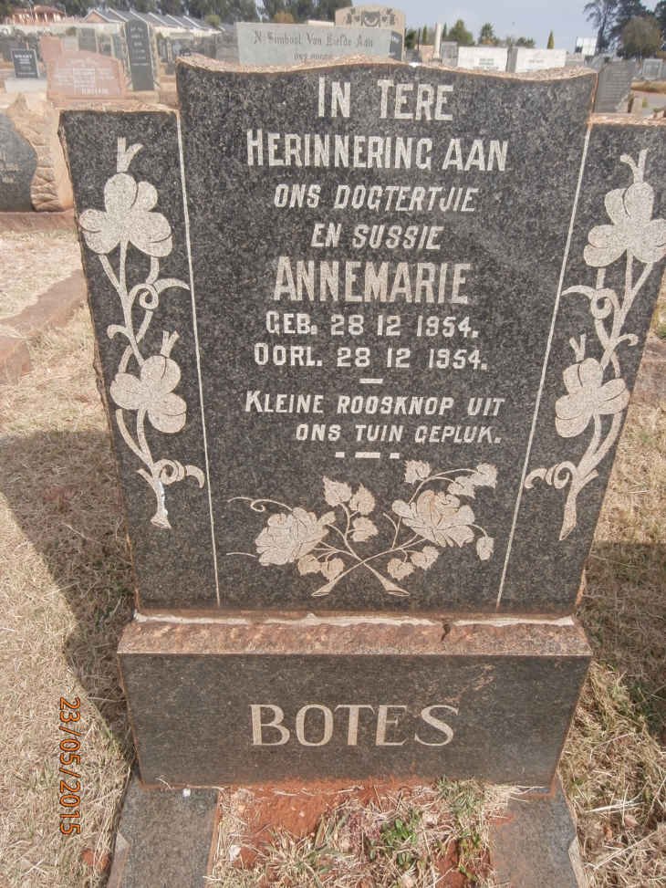 BOTES Annemarie 1954-1954