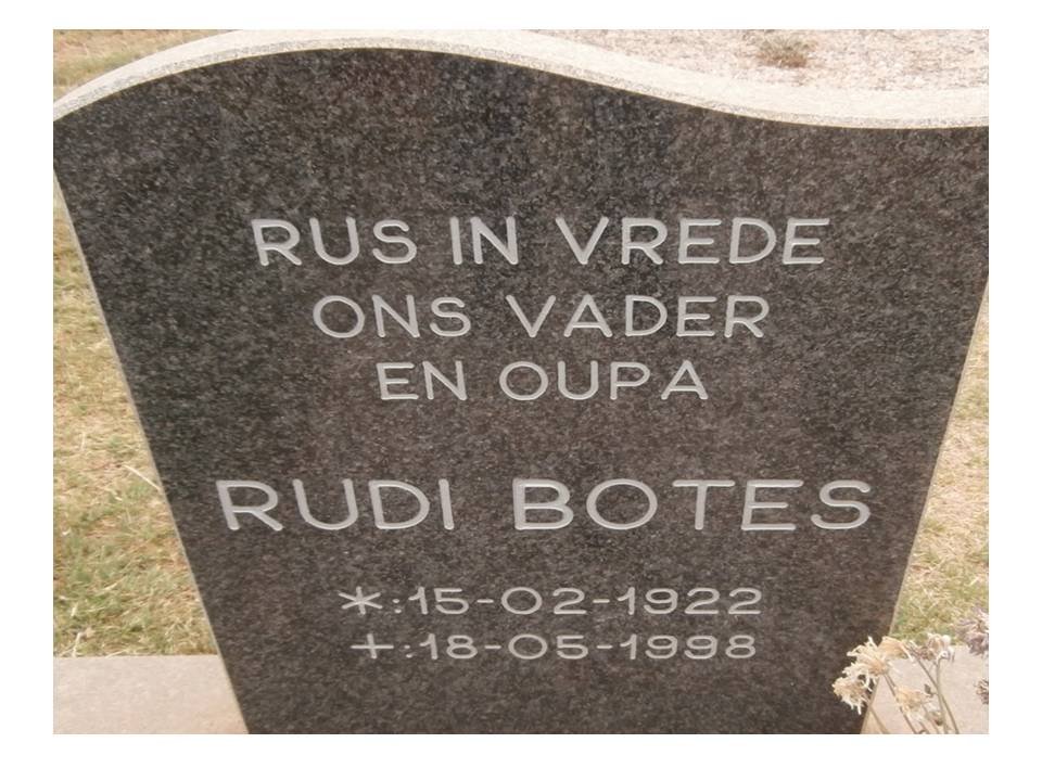BOTES Rudi 1922-1998