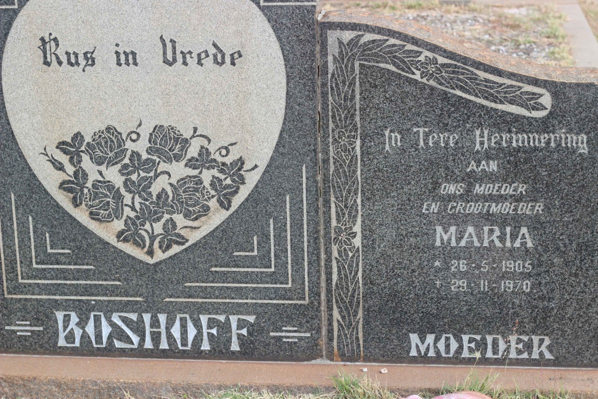 BOSHOFF Maria 1905-1970