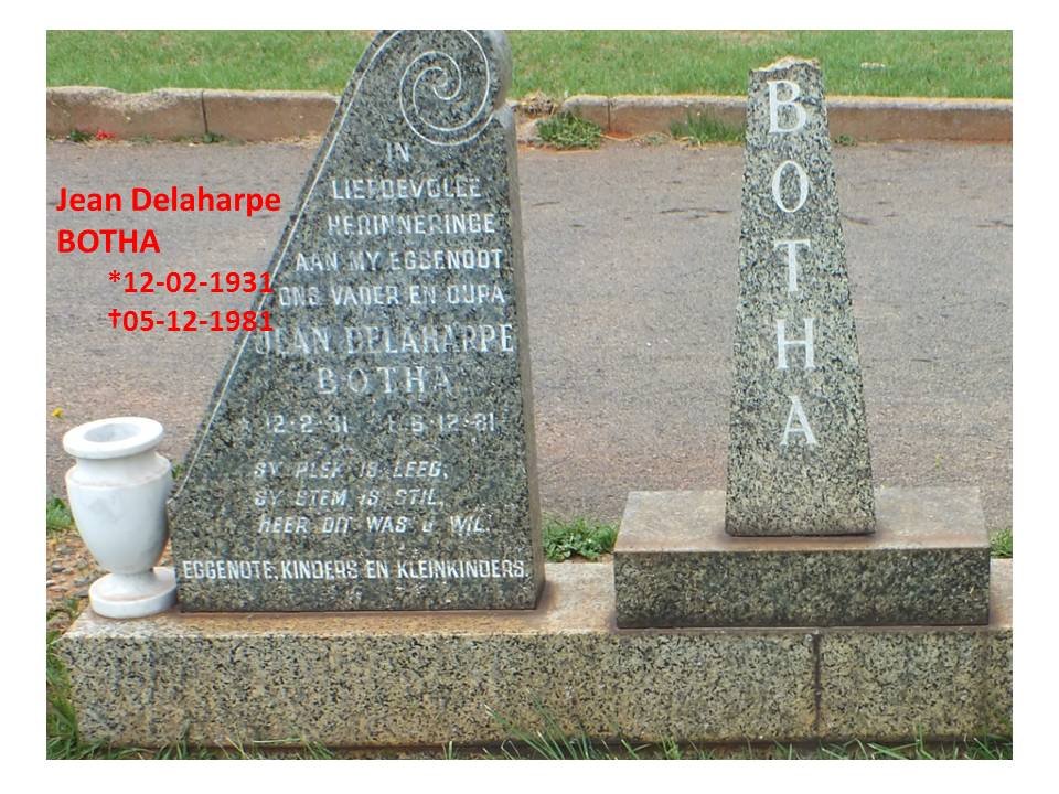 BOTHMA Johan Diederik  1886-1958