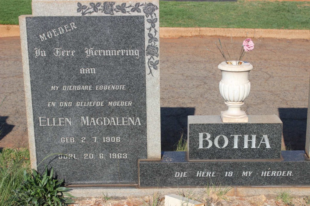 BOTHA Ellen Magdalena 1906-1963