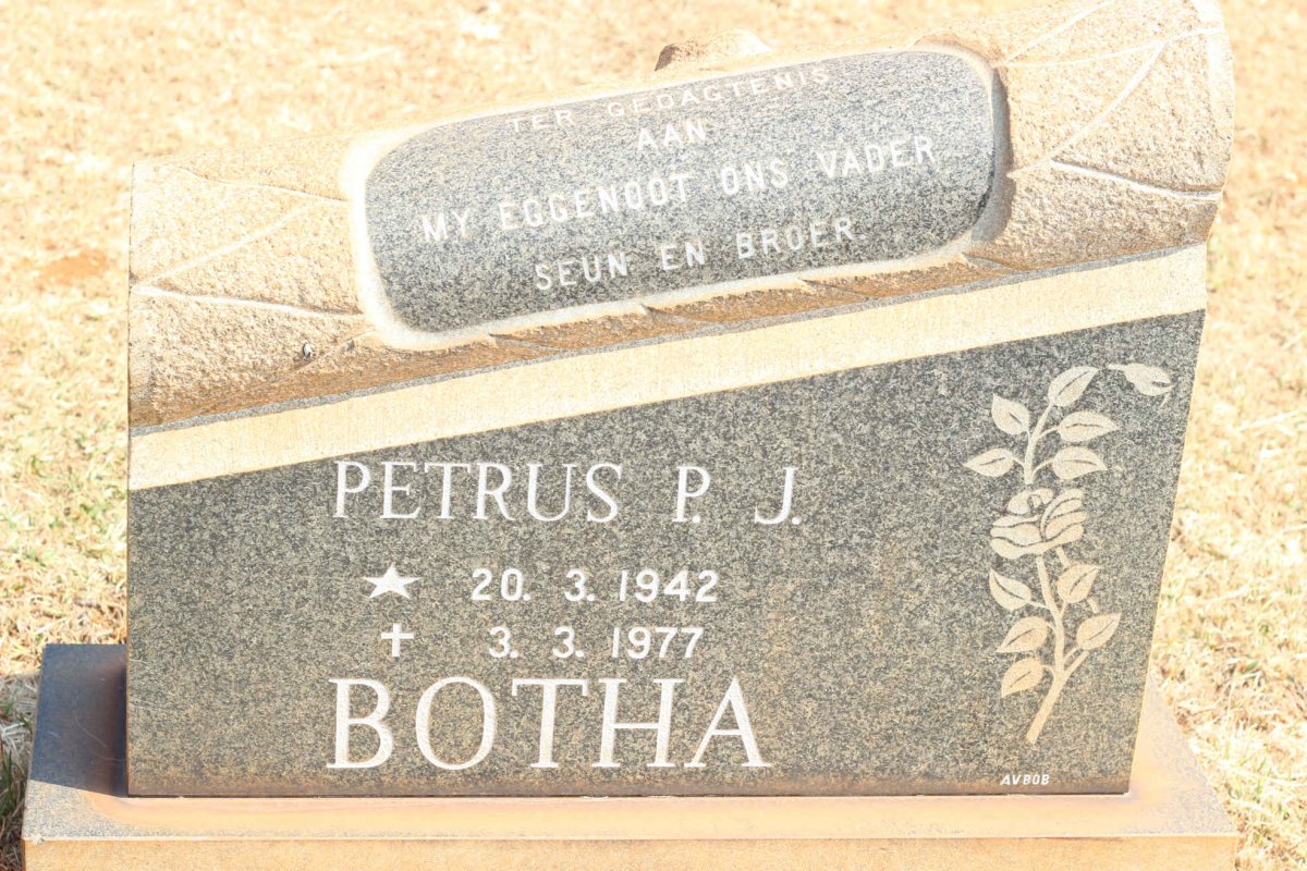 BOTHA Petrus P.J. 1942-1977