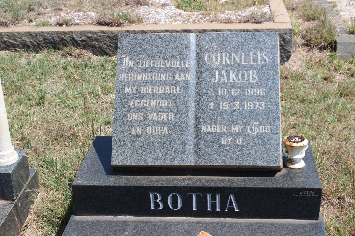 BOTHA Cornelius Jakob 1896-1973