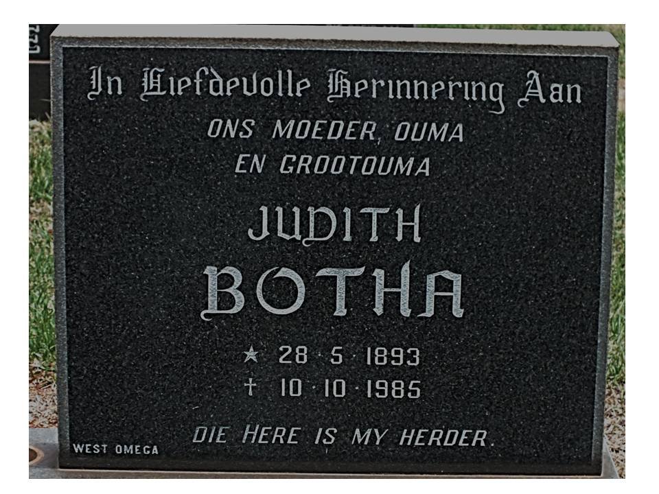 BOTHA Judith 1893-1985