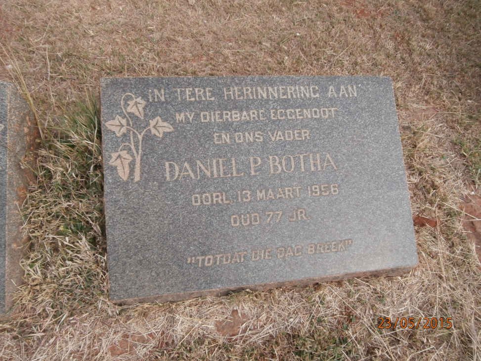 BOTHA Daniel P. -1956
