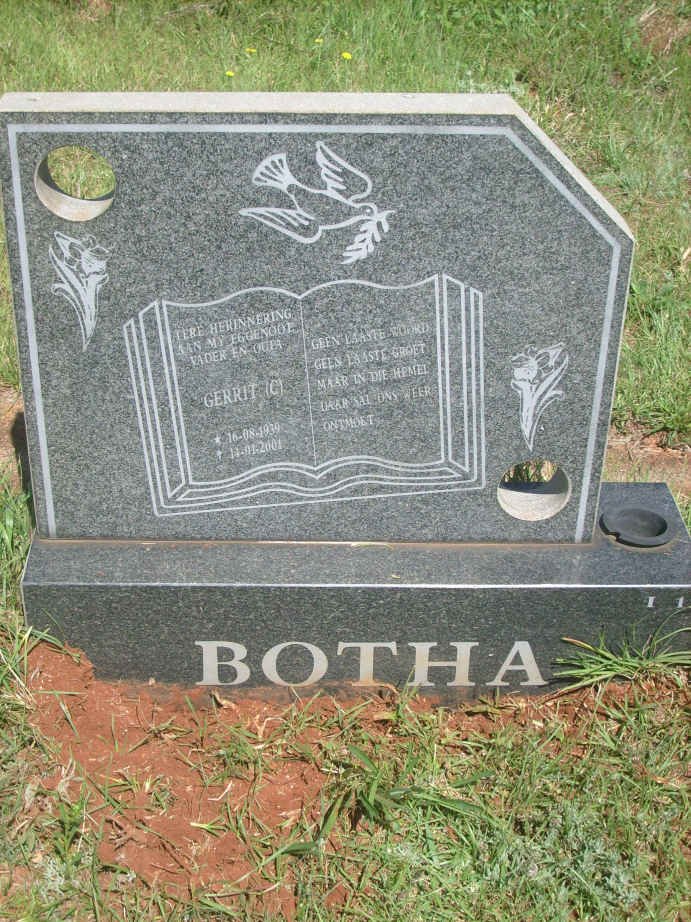 BOTHA Gerrit C. 1939-2001