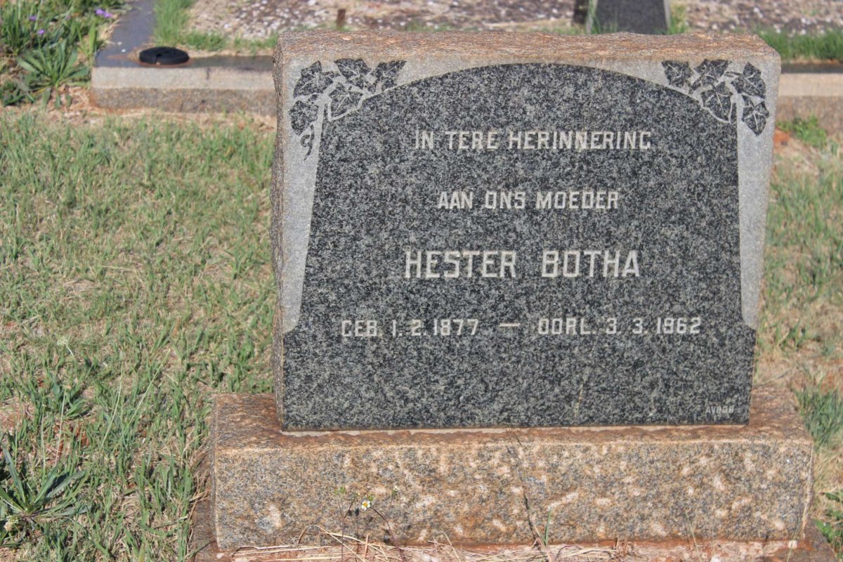 BOTHA Hester 1877-1962