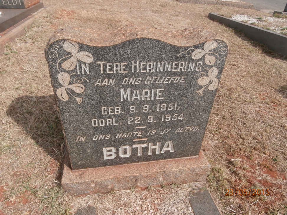 BOTHA Marie 1951-1954