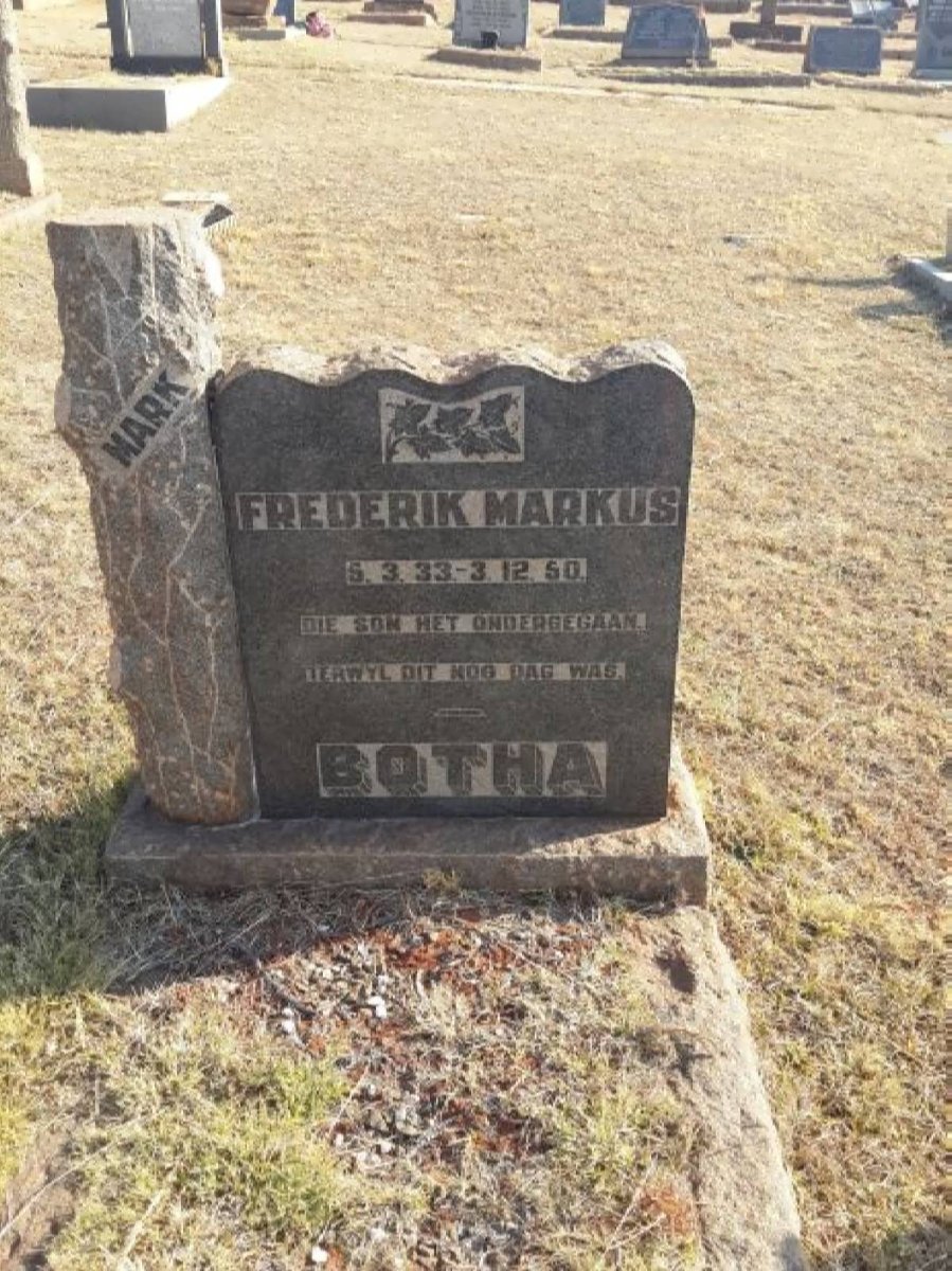 BOTHA Frederik Markus 1933-1950