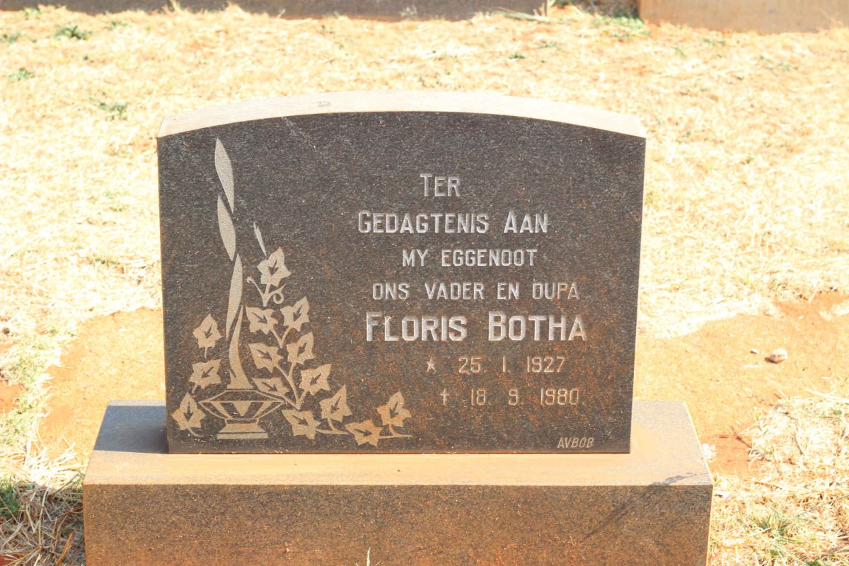 BOTHA Floris 1927-1980