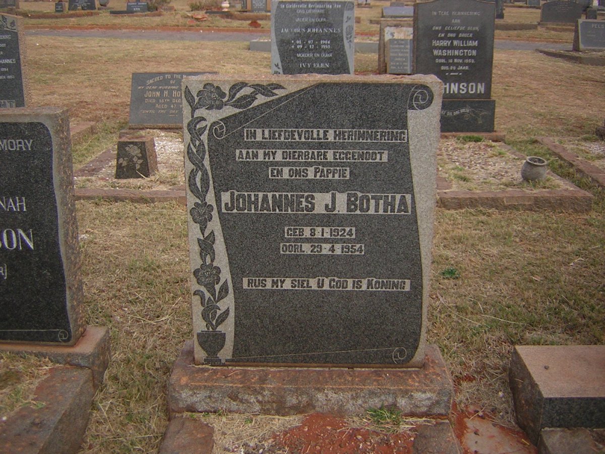 BOTHMA Japie Jacobus 1972-1972