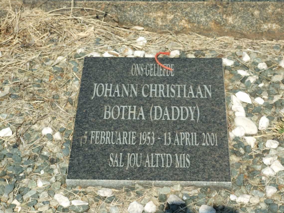 BOTHA Johann Christiaan 1953-2001