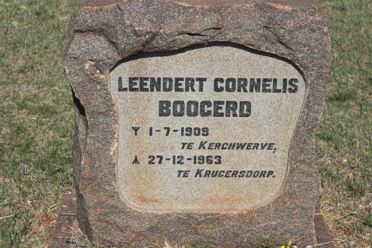 BOOGERD Leendert Cornelis 1909-1963