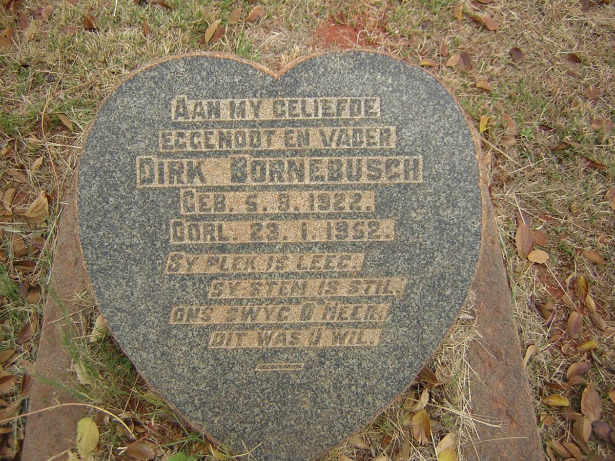 BORNEBUSCH Dirk 1922-1952