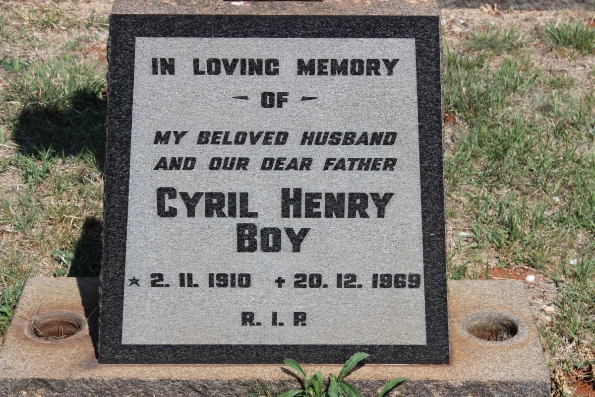 BOY Cyril Henry 1910-1969